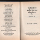 Bailey: Tutkimus valkoisesta magiasta, Aquarian 1993,sid, K3 - pikkukuva 2