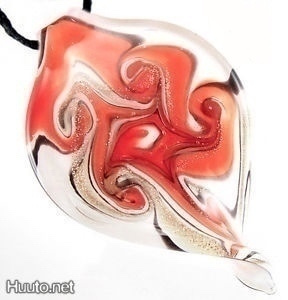 1356 .. Murano Käsintehty Lampwork Taidelasia .. Kaulakoru