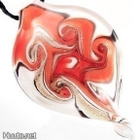 1356 .. Murano Käsintehty Lampwork Taidelasia .. Kaulakoru - pikkukuva 1