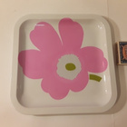 Marimekko pinkki Unikko lautanen - pikkukuva 2