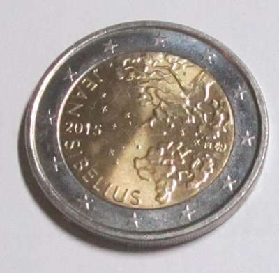 Suomi 2015 2 € - Jean Sibelius (Circ)