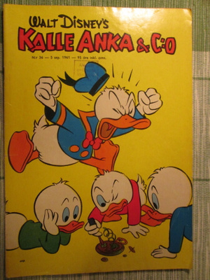 KALLE ANKA & CO 36/1961 SARJAKUVALEHTI WALT DISNEY`S