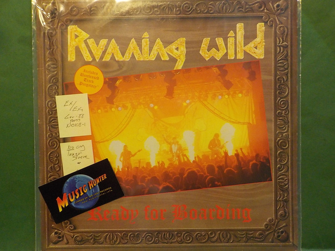 RUNNING WILD - READY FOR BOARDING - GERMANY 1988 EX/EX+ LP