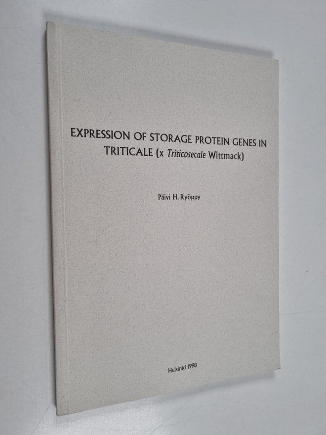 Päivi H. Ryöppy : Expression of Storage Protein Genes in ...