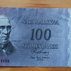 Suomen pankki 100 Markkaa 1963 , Snellman - pikkukuva 1