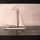 VANHA Postikortti Merimaisema Purjevene 1921 - pikkukuva 1