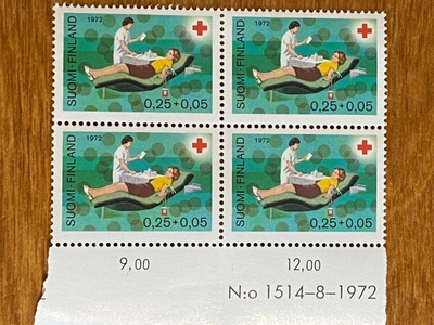 PR 1972 0,25+ 0,05 NUMERO NELIÖ**