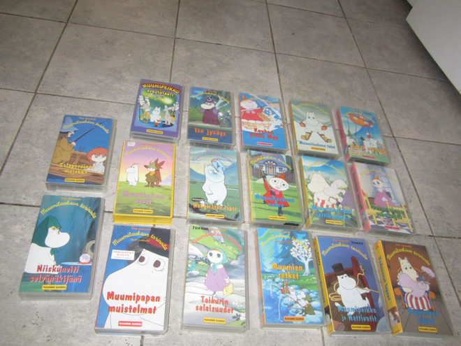MUUMI VHS VIDEOITA - KUVAN VIDEOT