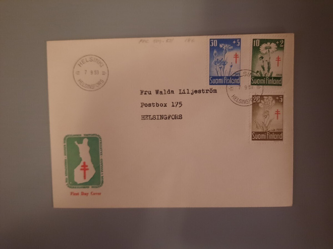 FDC Suomi 1959 TUB srj