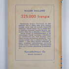 Roger Vailland : 325.000 frangia - pikkukuva 2