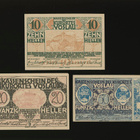 Itävalta Notgeld 10, 20, 50 Heller, Vöslau 1920 - pikkukuva 1