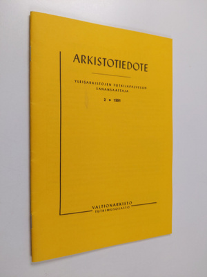 Arkistotiedote 2/1991 : yleisarkistojen tutkijapalvelun s...