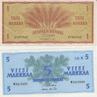 1 ja 5 Markan setelit - pikkukuva 1