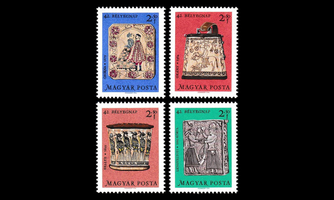 Unkari 2532-5 ** Postimerkin päivä blokkimerkit (1969)