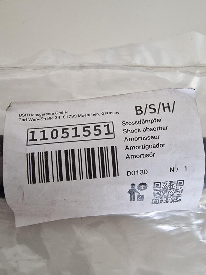 Bosch / Siemens pesukoneen iskunvaimennin 11051551