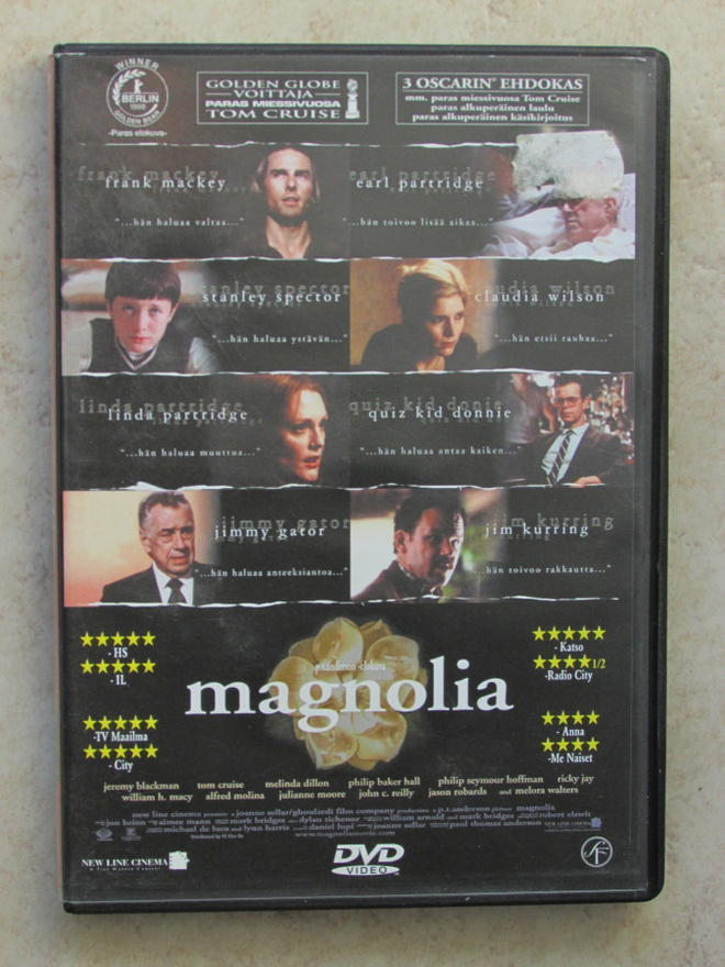 Magnolia, 2 x DVD. Tom Cruise, Julianne Moore