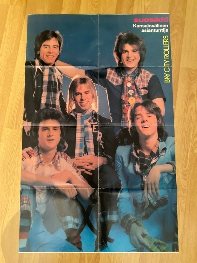 BCR Bay City Rollers juliste ja tarrat