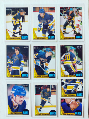 87-88 Opc - St.Louis Blues 10kpl