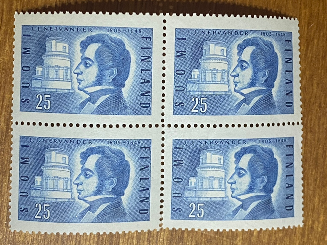 J.J.NEVANDERIN SYNTYMÄSTÄ 150 VUOTTA NELIÖ**