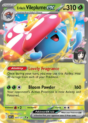 Erika's Vileplume ex 003/217 - Ascended Heroes - NM/M