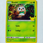 McDonalds 2021 Pokemon 25th Anniversary Holo - Rowlet - pikkukuva 1