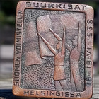 Suurkisat Helsingissä 1938. Pronssivärinen. Halkaisija - 39 - pikkukuva 1