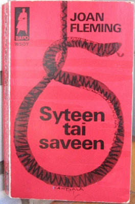 SaPo 101. Joan Fleming: Syteen tai saveen. 198 s.