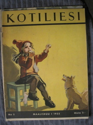 Kotiliesi : Maaliskuu 1935, kansi Martta Wendelin