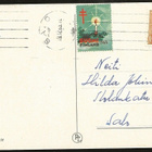 Tub Joulumerkki 1963, Kuusenkynttilä kortilla - pikkukuva 1