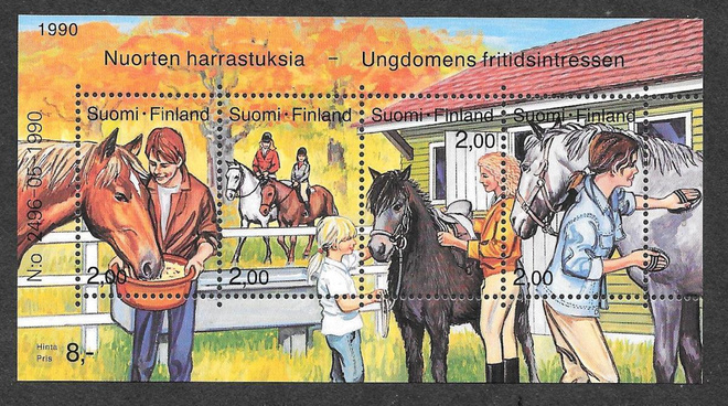 Nuorten harrastuksia 1990 (LAPE 1117-1120 ; BL6) ** blokki
