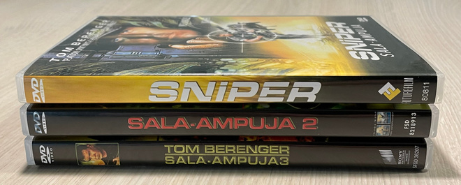 Sala-ampuja Trilogia (3DVD) Tom Berenger