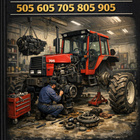 Volvo BM Valmet 505 605 705 805 905 korjauskäsikirja - pikkukuva 1
