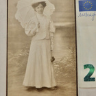 CDV Valokuva Nainen Hieno Hattu Sateenvarjo Viipuri 1900-l - pikkukuva 1