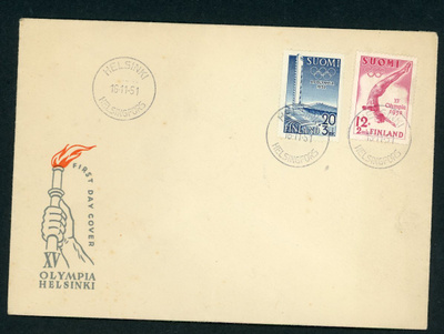 FDC 1951 XV Olympia 1952
