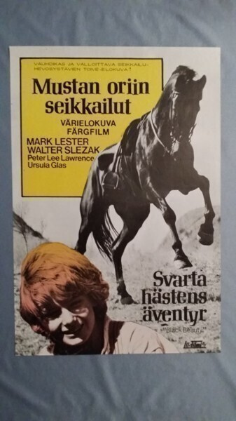 Mustan oriin seikkailut Vanha Elokuvajuliste Mark Lester