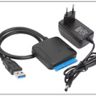 2,5/3,5" SATA - USB 3.0 kovalevyadapteri & virtalähde #31519 - pikkukuva 1