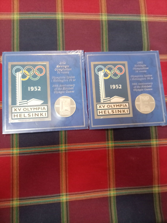 Muistomitali: Helsingin olympiakisat 50 vuotta 2002