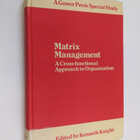 Kenneth Knight : Matrix Management - A Cross-functional A... - pikkukuva 1