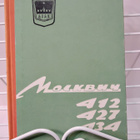Moskvich 412 427 434 käyttöohjekirja - pikkukuva 1