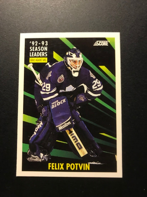 1993-94 Score Leaders Felix Potvin #484