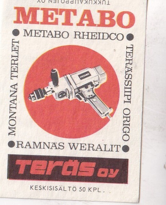 Teräs Oy. Metabo Rheidco .   s62