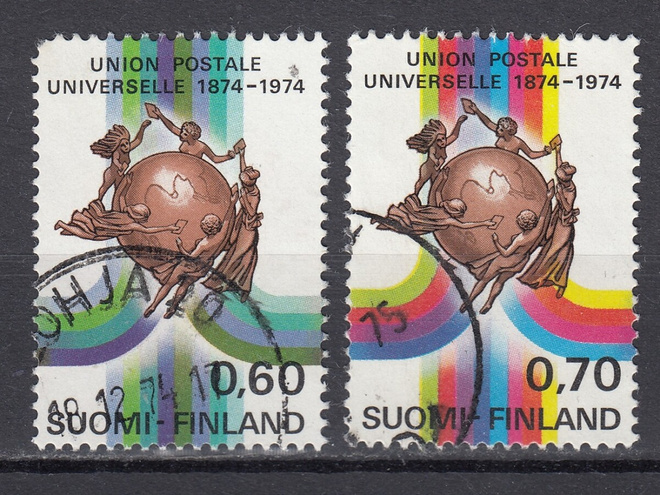 1974 Lape 755 - 756 UPU 100 v.