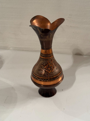 Vintage kupari maljakko / koriste-esine