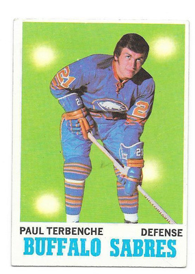 1970-71 Topps #123 Paul Terbenche Buffalo Sabres