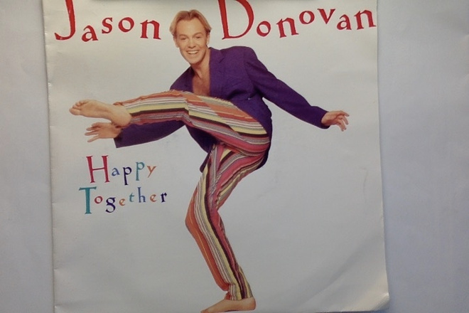 JASON DONOVAN :: HAPPY TOGETHER :: VINYYLI  SINGLE   1991 !!