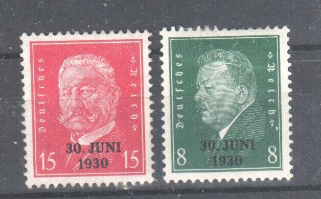 Saksa 1930 LaPe 438-9 liimakkeellisena.