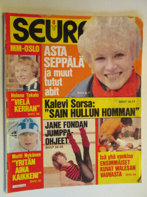 SEURA LEHTI 8 / 1982 SISÄLLYSLUETTELO KUVAT 2- 4