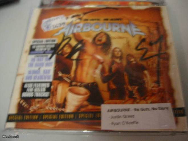AIRBOURNE - NO GUTS, NO GLORY CD KAHDELLA NIMMARILLA