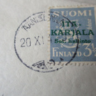 1941 Äänislinna lp vihreä 3,50 kuorella - pikkukuva 2