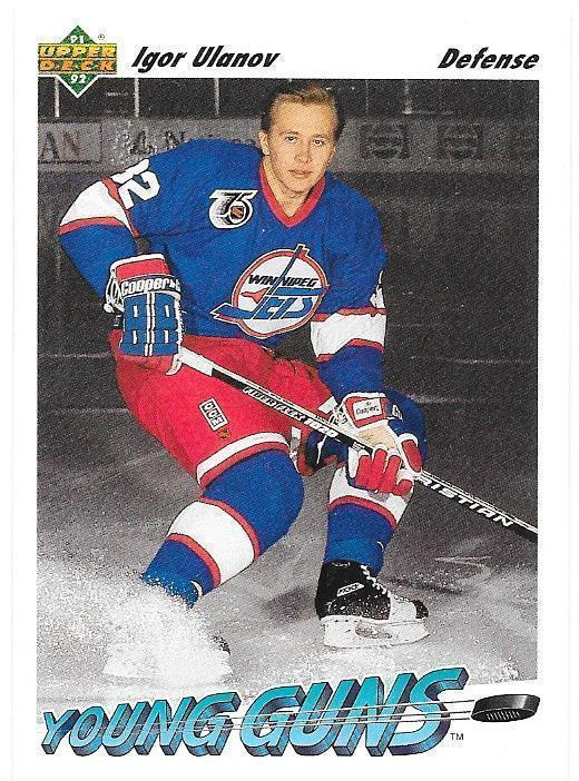 1991-92 Upper Deck Young Guns #590 Igor Ulanov Winnipeg RC